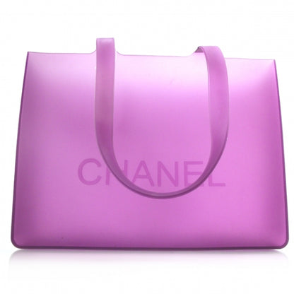 Chanel Jelly Rubber Large Tote Purple 1 of 8
