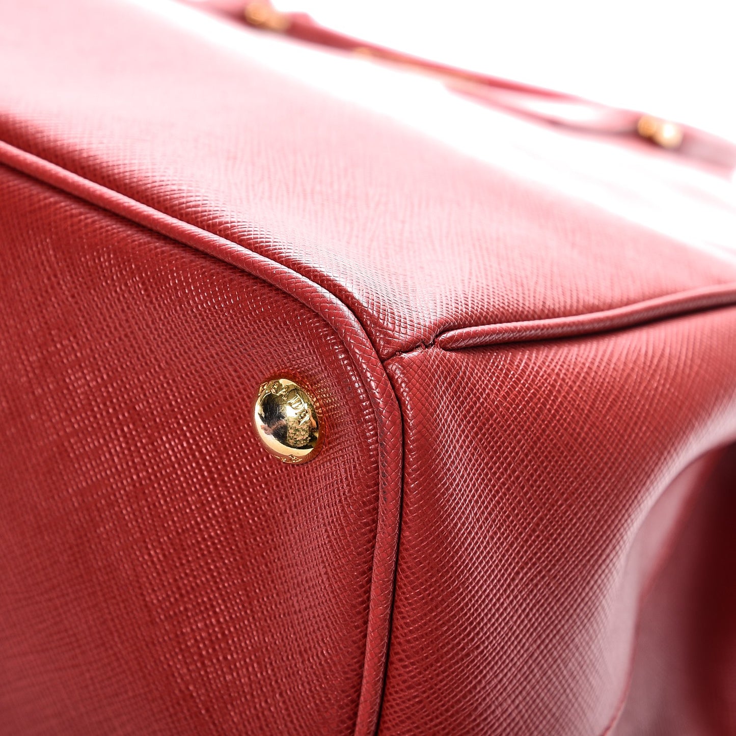 Saffiano Large Galleria Double Zip Tote Fuoco
