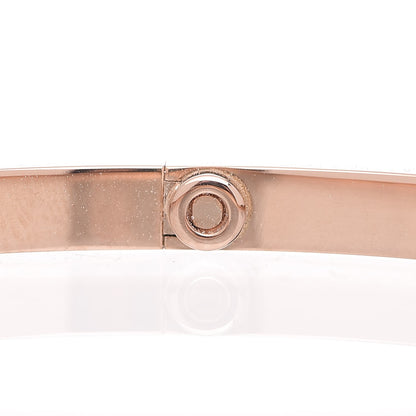 Cartier 18K Pink Gold Small LOVE Bracelet 17 5 of 6