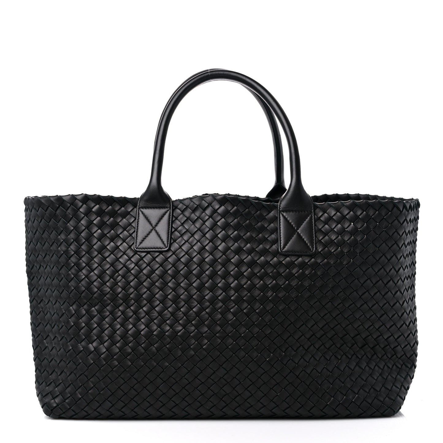 Nappa Intrecciato Medium Cabat Black