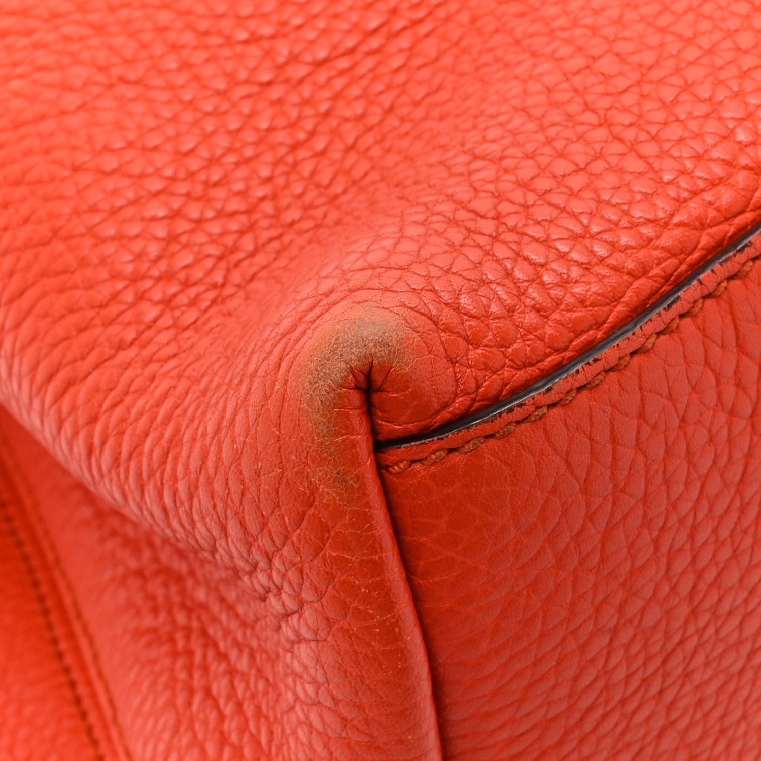 Gucci Pebbled Calfskin Medium Soho Chain Shoulder Bag Sun Orange 10 of 17