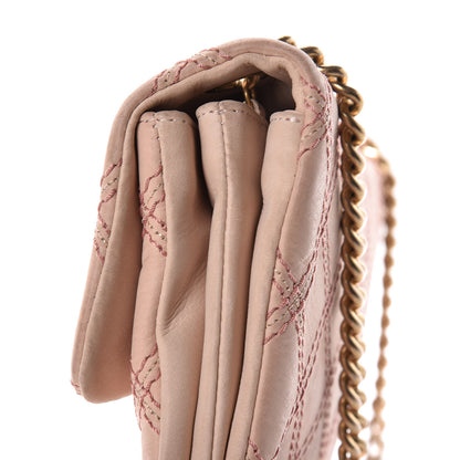 Chanel Calfskin Triple Stitched Medium Flap Pink 11 of 16