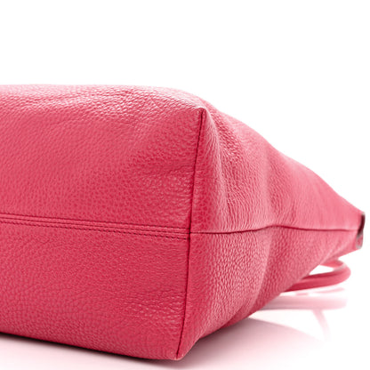 Burberry Grainy Calfskin Medium Baynard Tote Pink Azalea 11 of 11