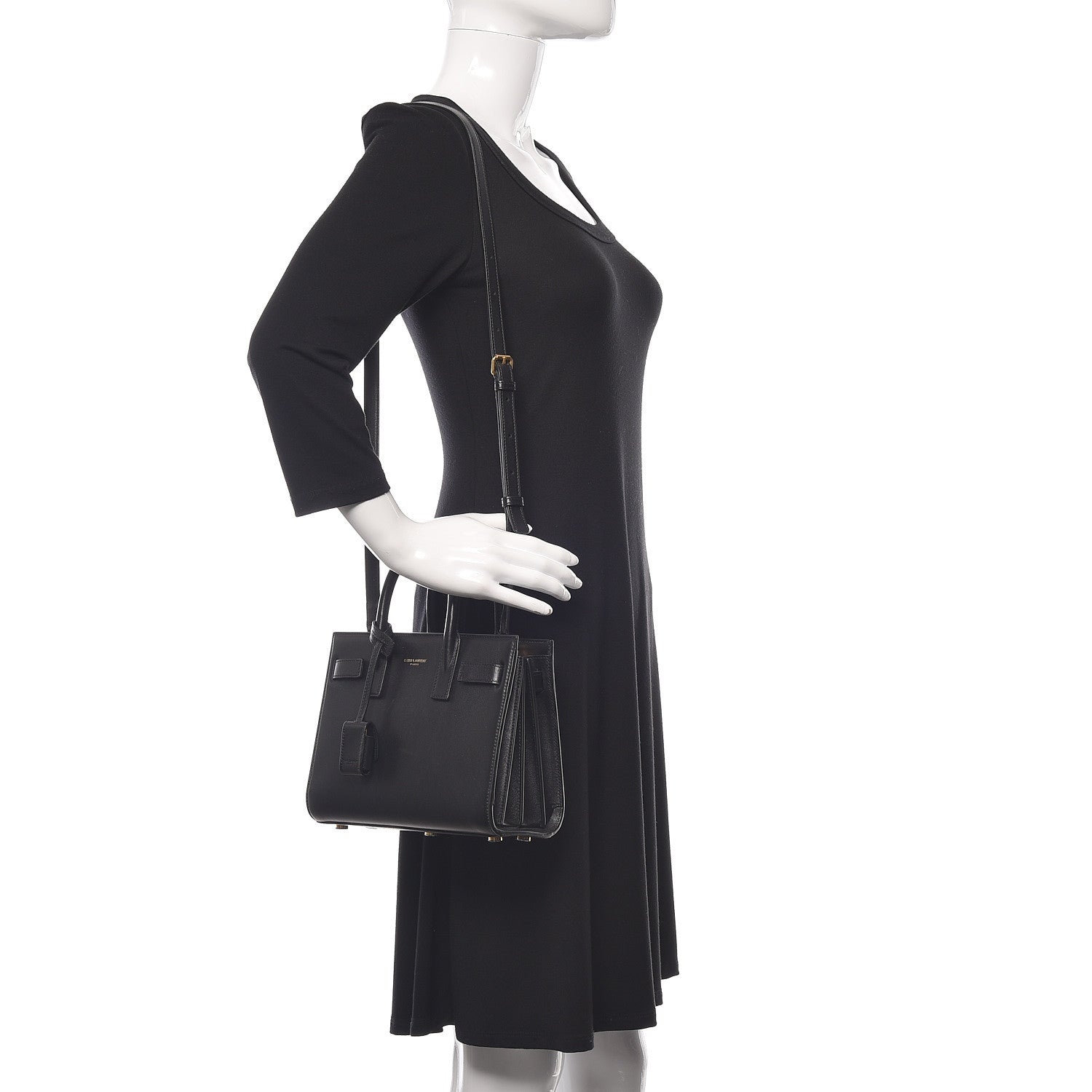 Saint Laurent Calfskin Nano Sac De Jour Black 2 of 11