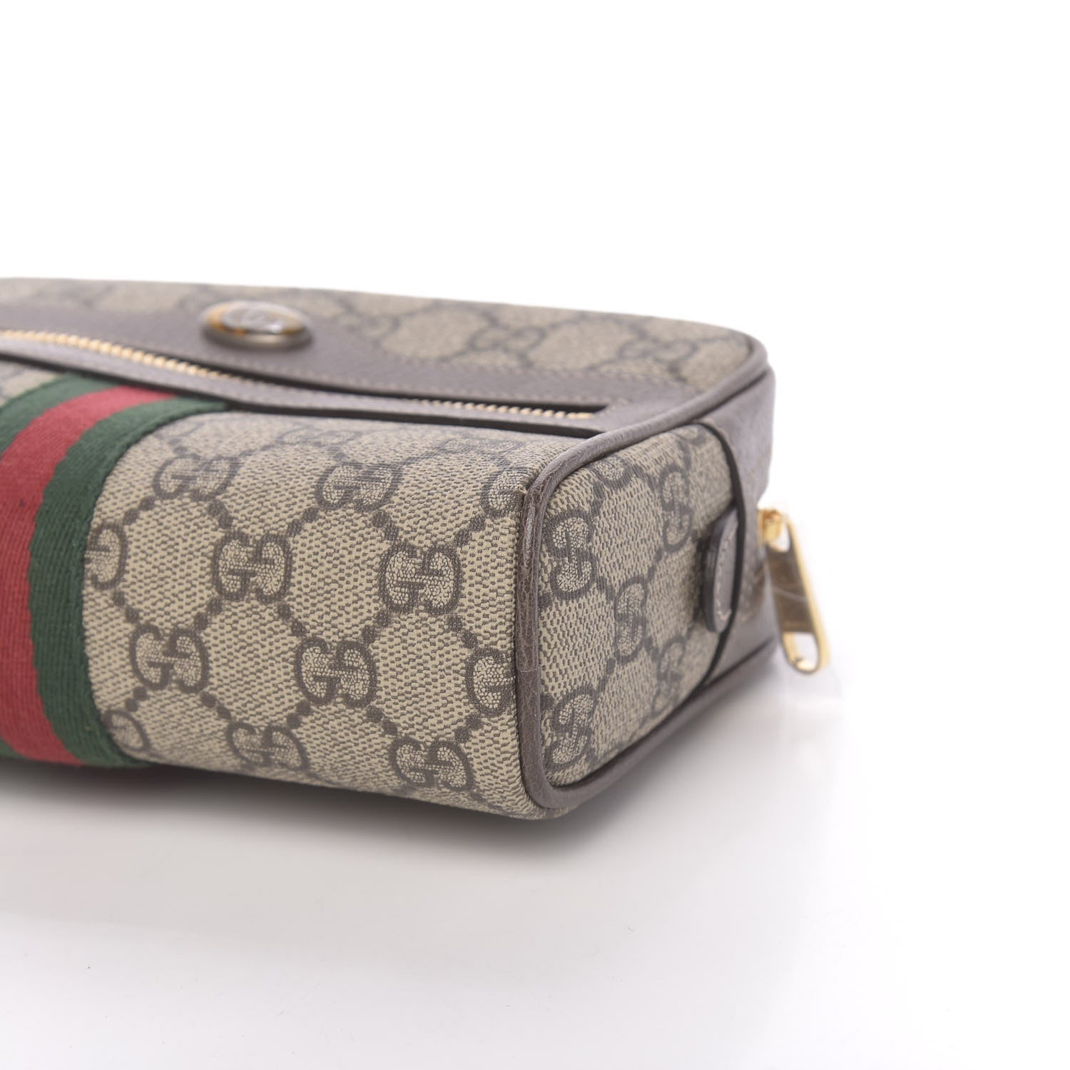 Gucci GG Supreme Monogram Web Small Ophidia Belt Bag 95 38 Dark Brown 9 of 10