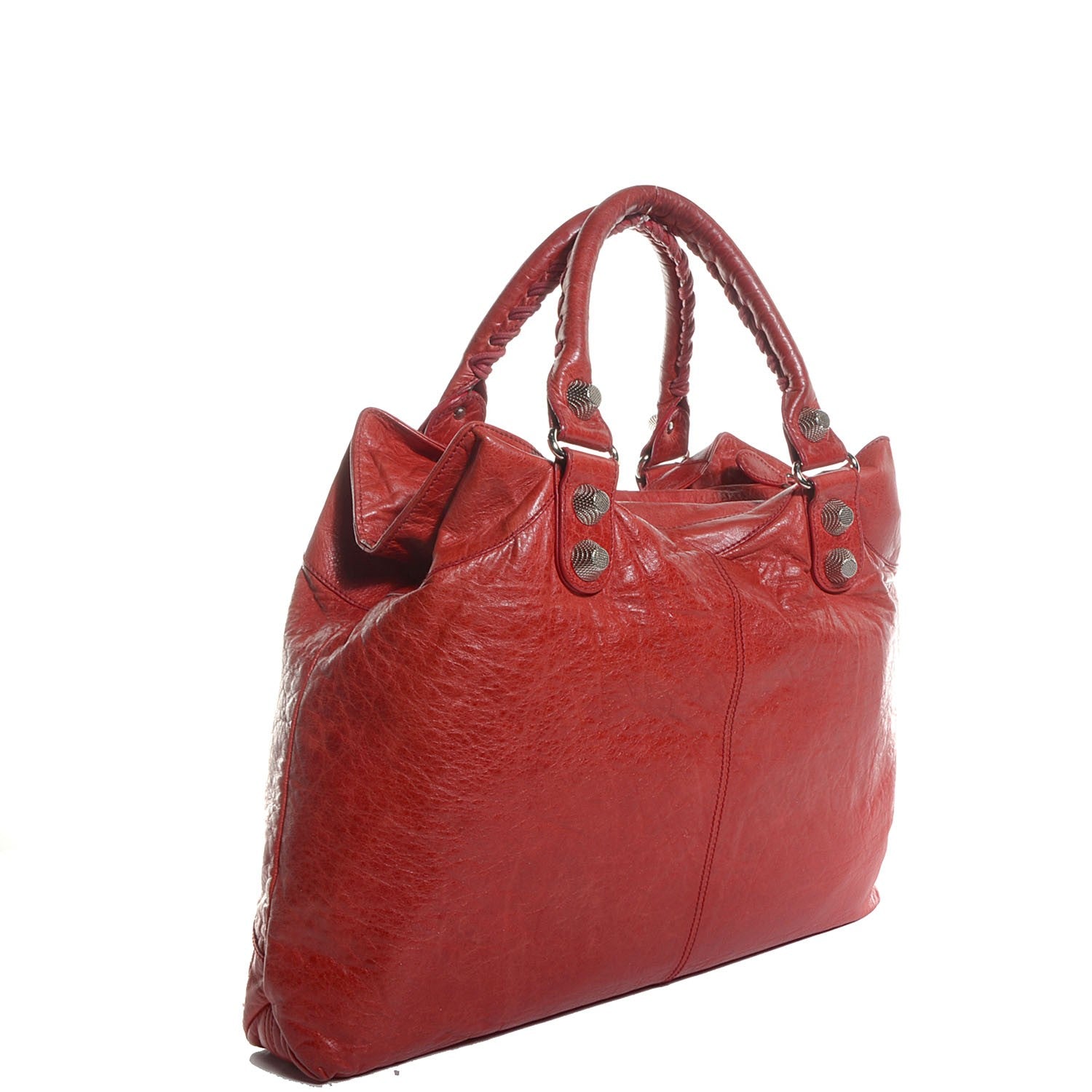 Balenciaga Chevre Giant 21 Silver Hardware Brief Rouge Vermillon 3 of 11