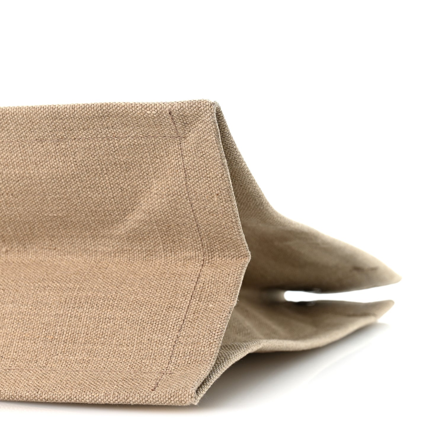 Linen Calfskin Rive Gauche Tote Greggio Natural