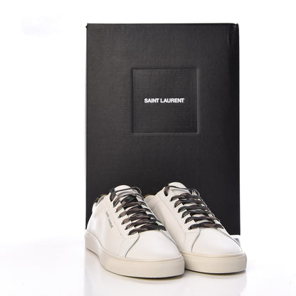 Saint Laurent Calfskin Camouflage Womens Andy Low Top Sneakers 36.5 Optic White 9 of 9