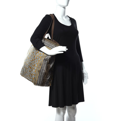 Burberry Nylon Printed Tote Brown 2 of 8