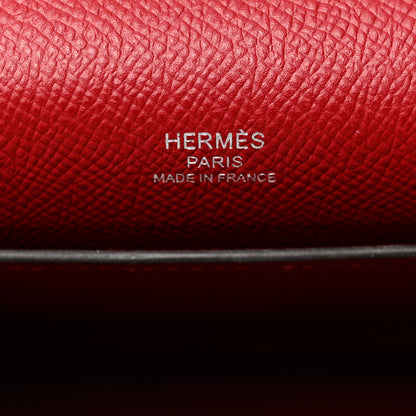 Hermes Epsom Octogone Clutch Rouge Grenat 6 of 9