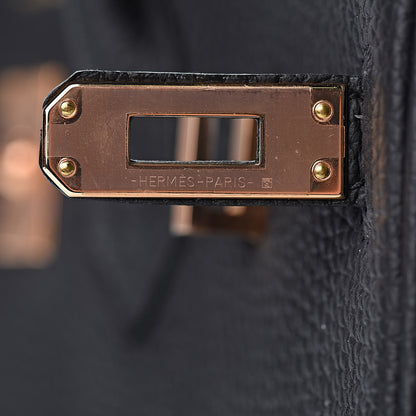 Hermes Togo Birkin 25 Black 27 of 40