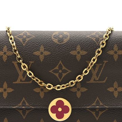 Louis Vuitton Monogram Flore Chain Wallet Fuchsia 7 of 10