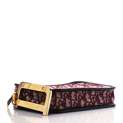 Christian Dior Oblique Diorquake Clutch Burgundy 4 of 10
