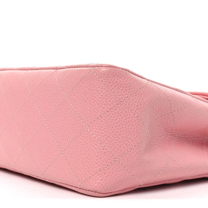 Chanel Caviar Quilted Jumbo Single Flap Pink 10 of 11
