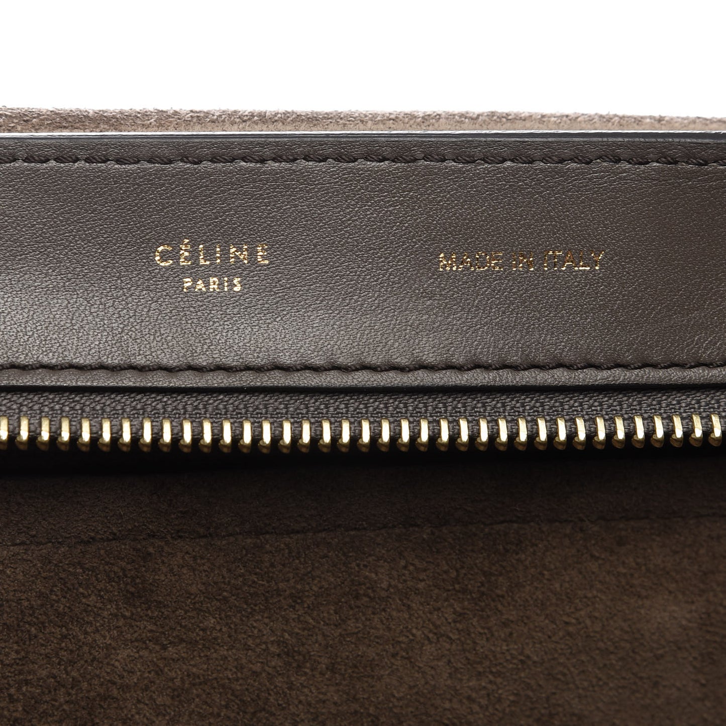 Calfskin Suede Large Tri-Color Trapeze Granite