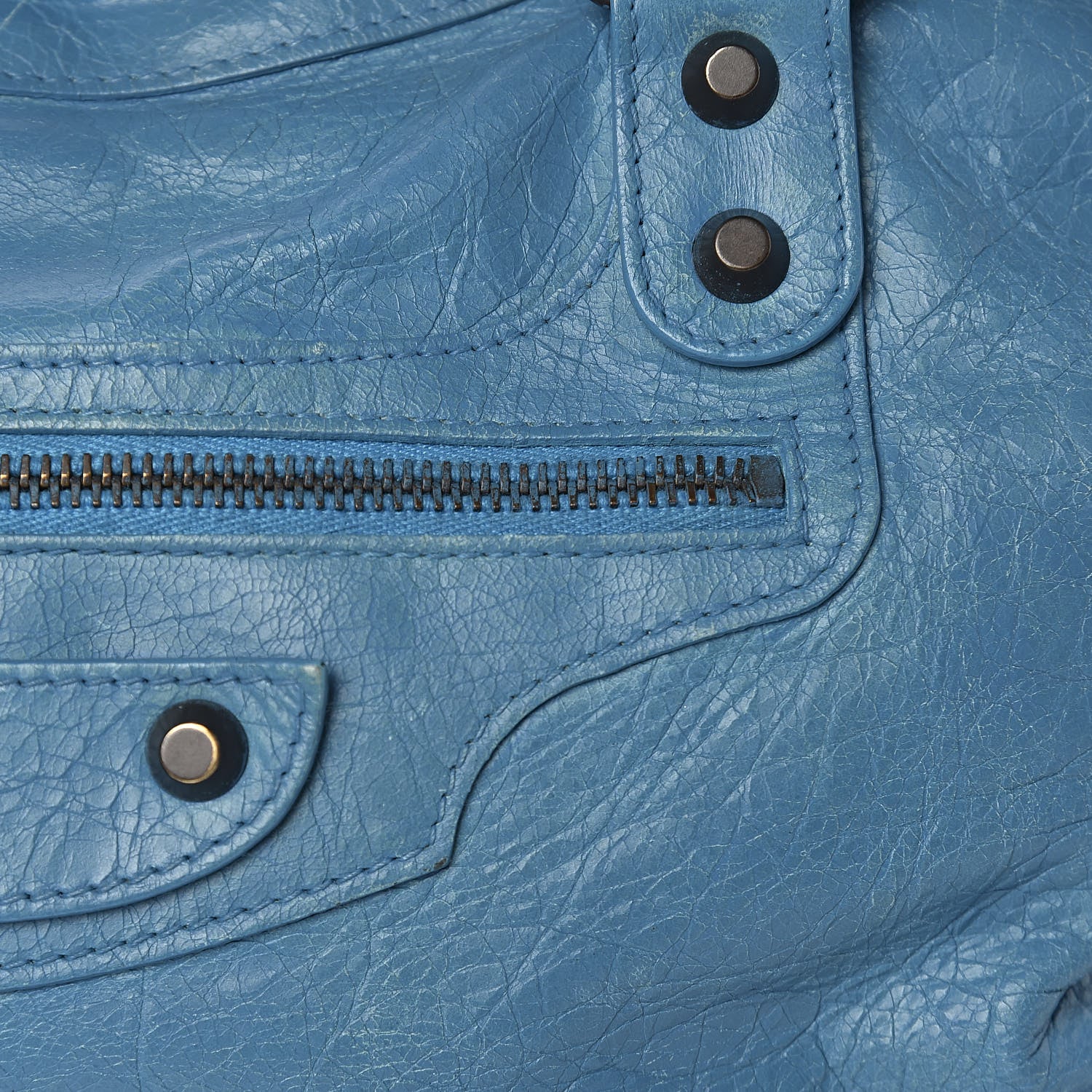 Balenciaga Agneau Classic Hardware City Bleu Paon 22 of 24