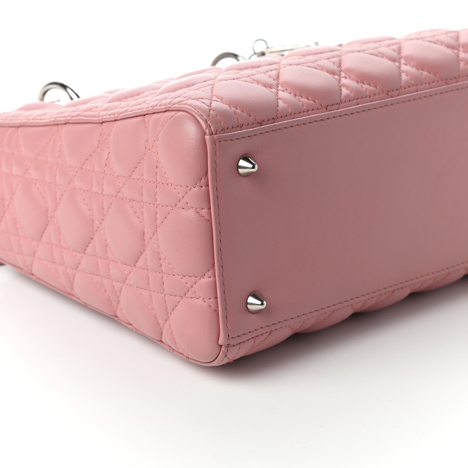 Christian Dior Lambskin Cannage Medium Lady Dior Pink 6 of 10