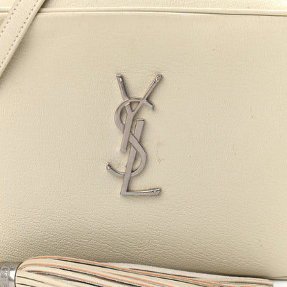 Saint Laurent Lambskin Monogram Small Lou Camera Bag White 8 of 15