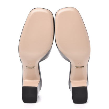 Gucci Malaga Kid Crystal Square G Madelyn Mules 37 Black 5 of 11