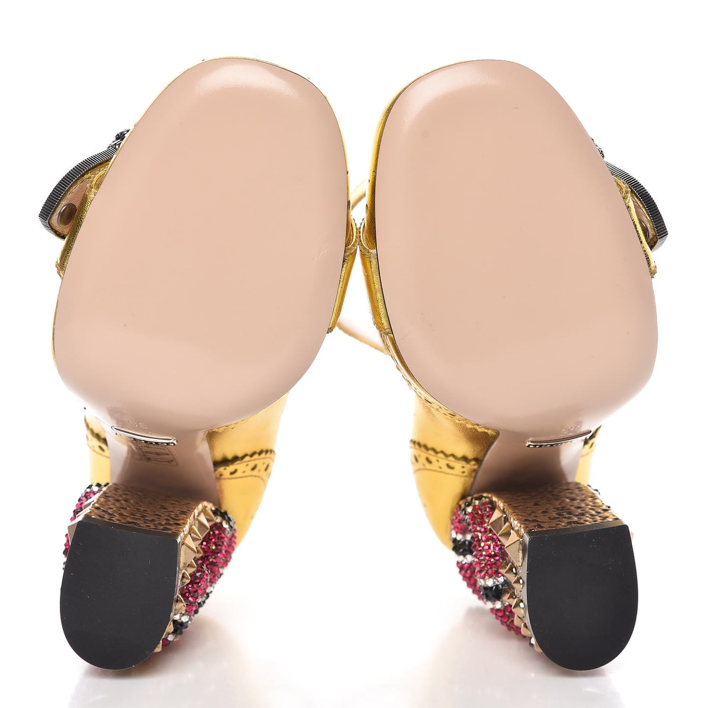 Nappa Kingsnake Queercore Mid Calf Loafer Pumps 35 Oro Vecchio