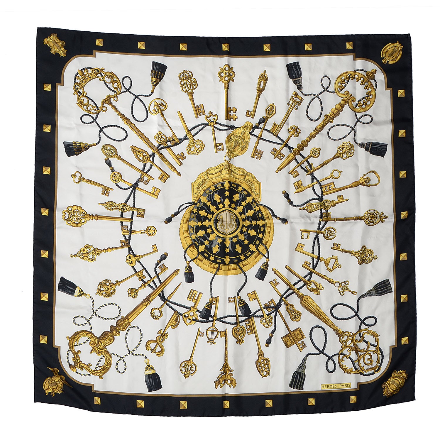 Hermes Silk Keys Les Cles Scarf 90 2 of 4