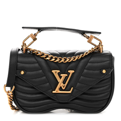 Louis Vuitton Calfskin New Wave Chain MM Black 1 of 9