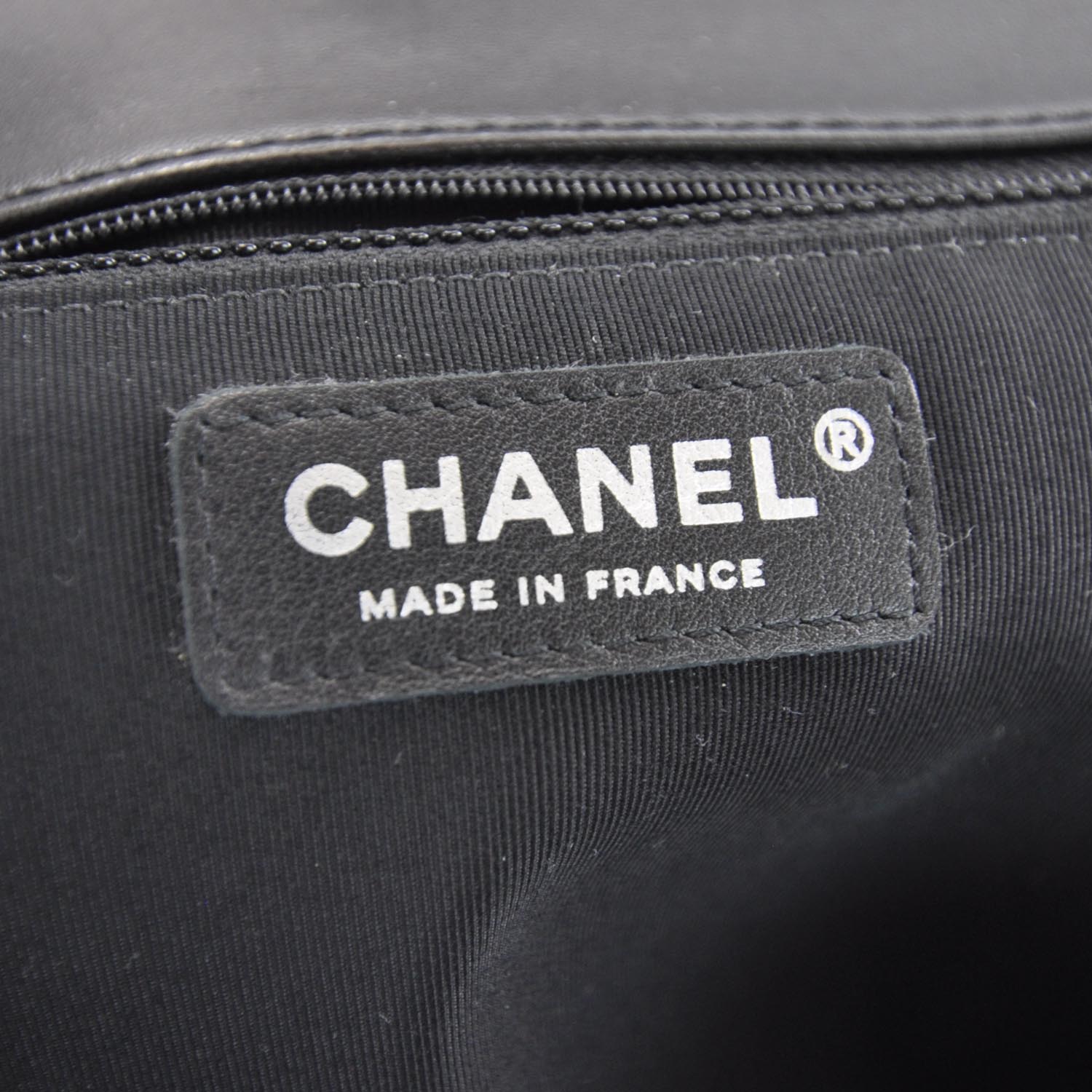 Chanel Lambskin Large Chevron Flap Black 10 of 12