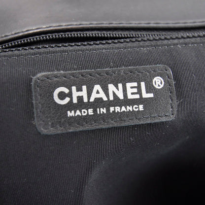 Chanel Lambskin Large Chevron Flap Black 10 of 12