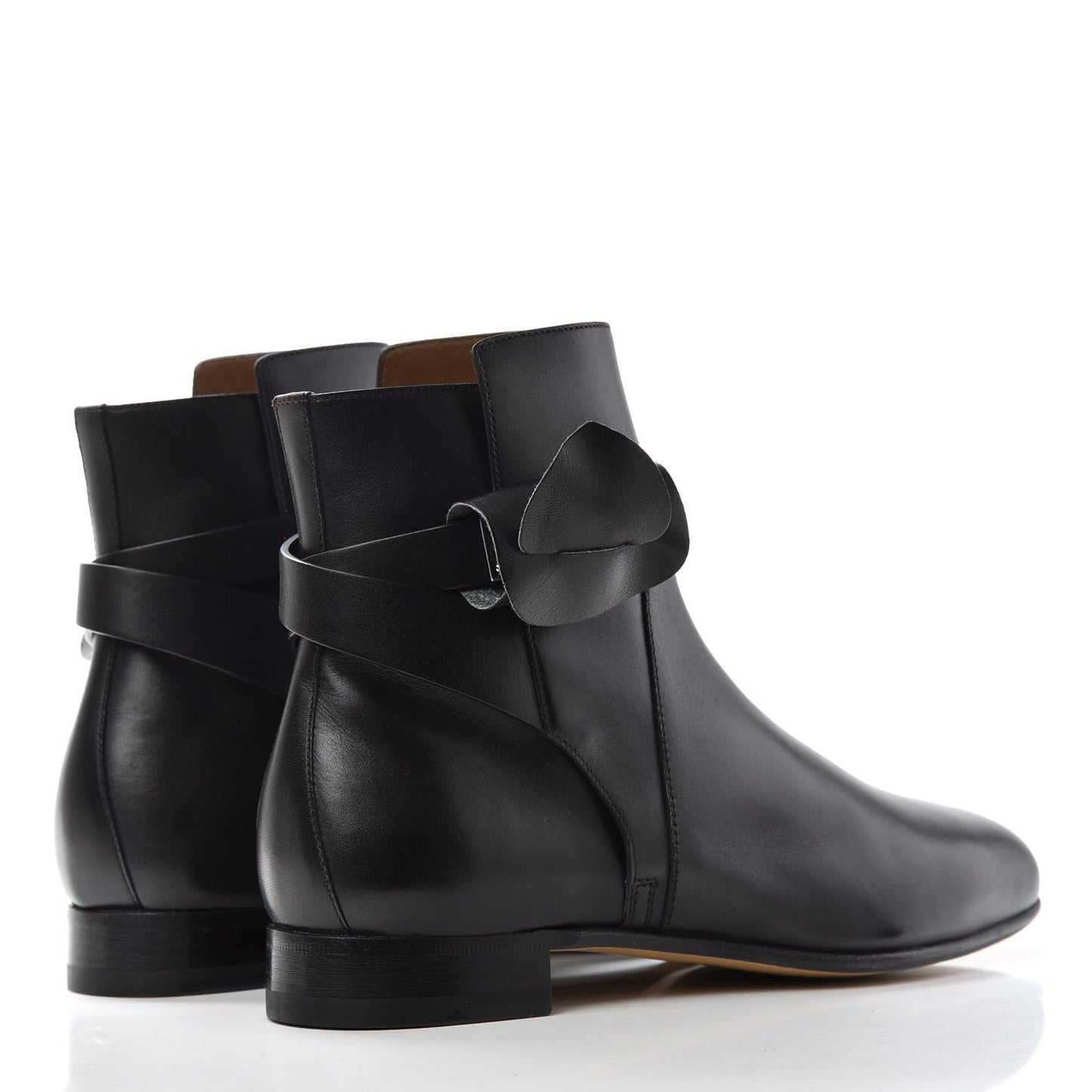 Calfskin Neo Low Boots 36.5 Black