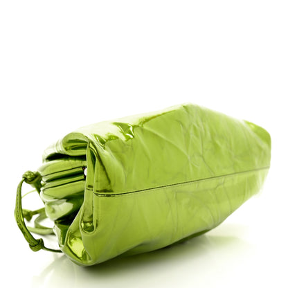 Bottega Veneta Metallic Crushed Calfskin The Mini Pouch Chlorophyll 4 of 12