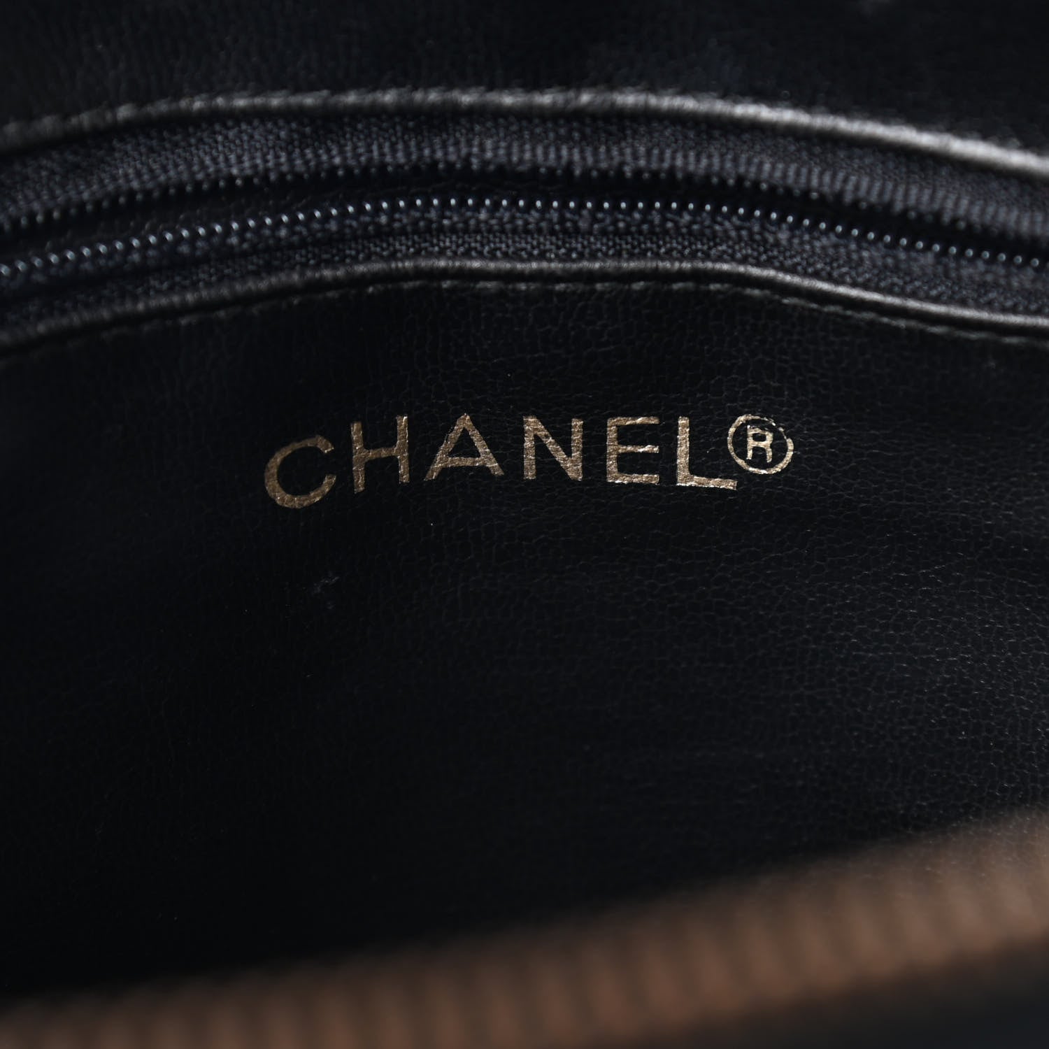 Chanel Lambskin Surpique Chevron Small Tote Black 7 of 10