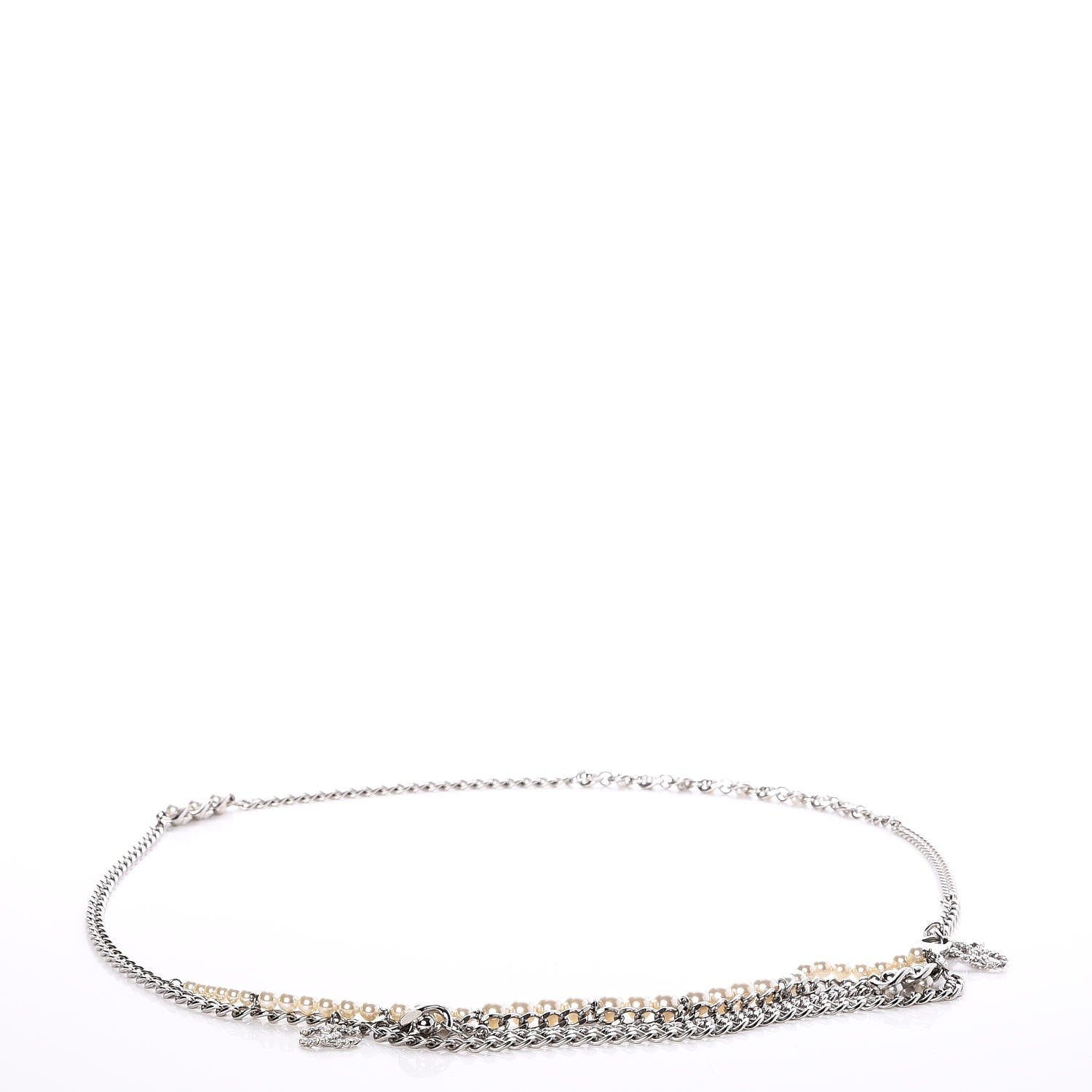 Chanel Pearl CC Chain Belt Silver 1 of 7
