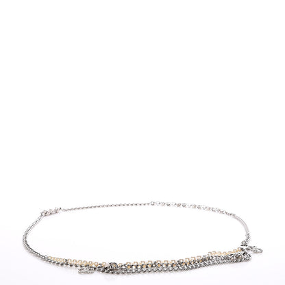 Chanel Pearl CC Chain Belt Silver 1 of 7