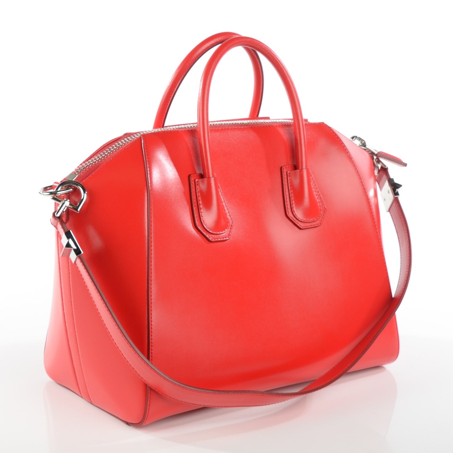Shiny Lord Calfskin Medium Antigona Medium Red