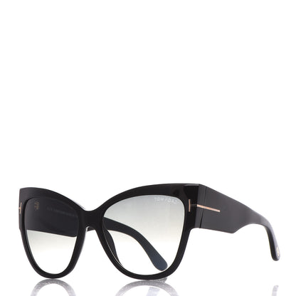 Tom Ford Acetate Anoushka Cat Eye Sunglasses TF371 Black 1 of 7