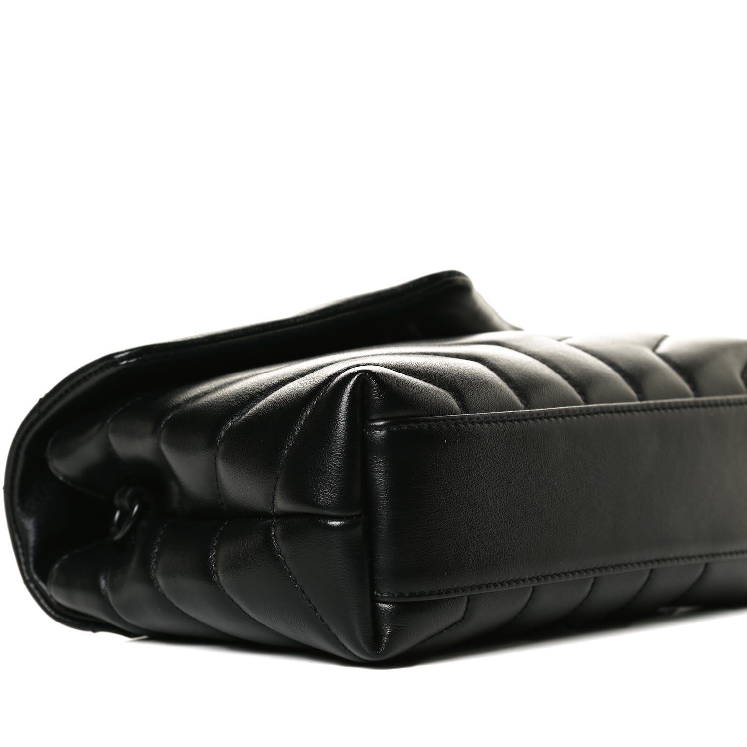 Saint Laurent Calfskin Y Quilted Monogram Toy Loulou Crossbody Bag Black 4 of 12