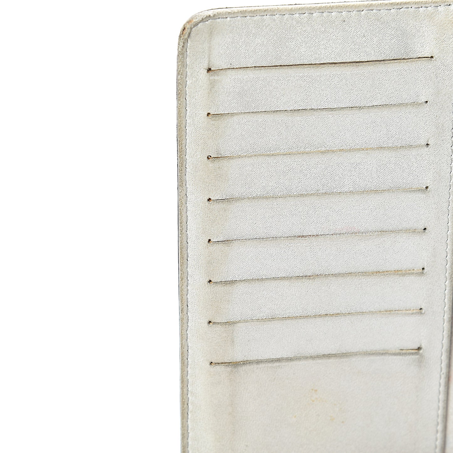 Lambskin Camellia Embossed Yen Wallet Black