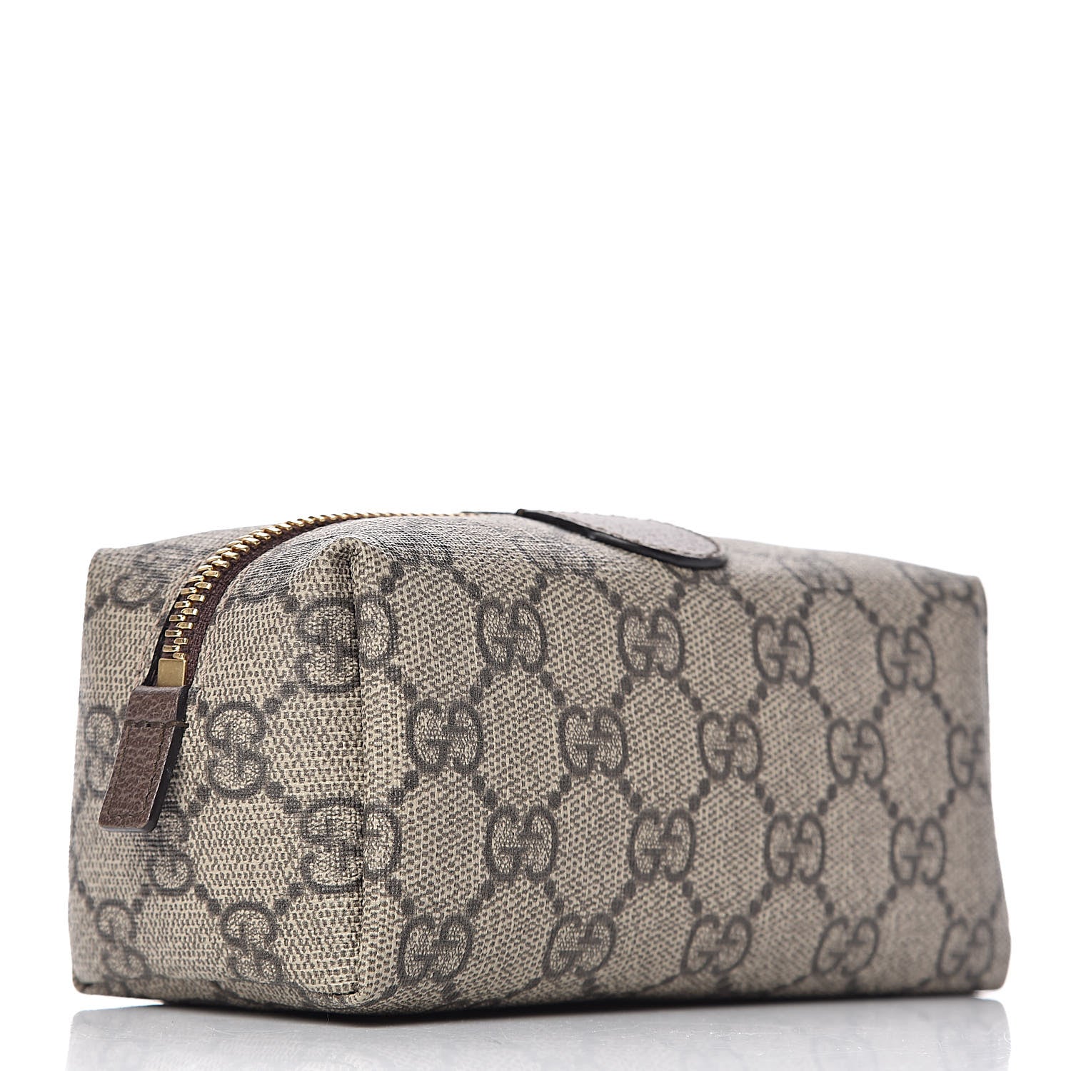 Gucci Soft GG Supreme Monogram Calfskin Small Ophidia Cosmetic Case Beige Ebony New Acero 3 of 7