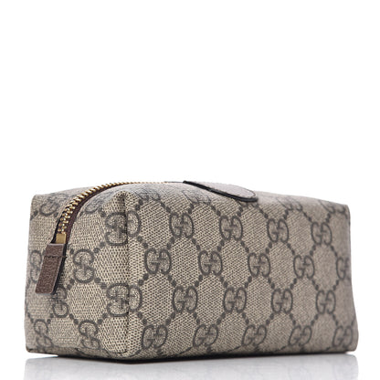 Gucci Soft GG Supreme Monogram Calfskin Small Ophidia Cosmetic Case Beige Ebony New Acero 3 of 7