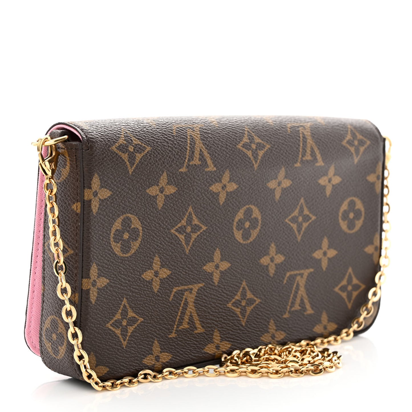 Monogram 2022 Christmas Animation Paris Pochette Felicie Chain Wallet Pink
