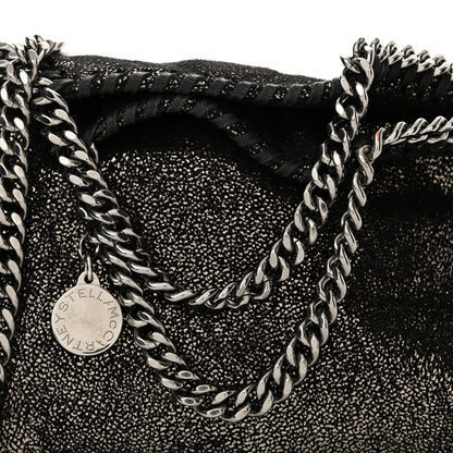 Stella McCartney Chamois Shiny Dotted Tiny Falabella Fold Over Tote Ruthenium 8 of 10