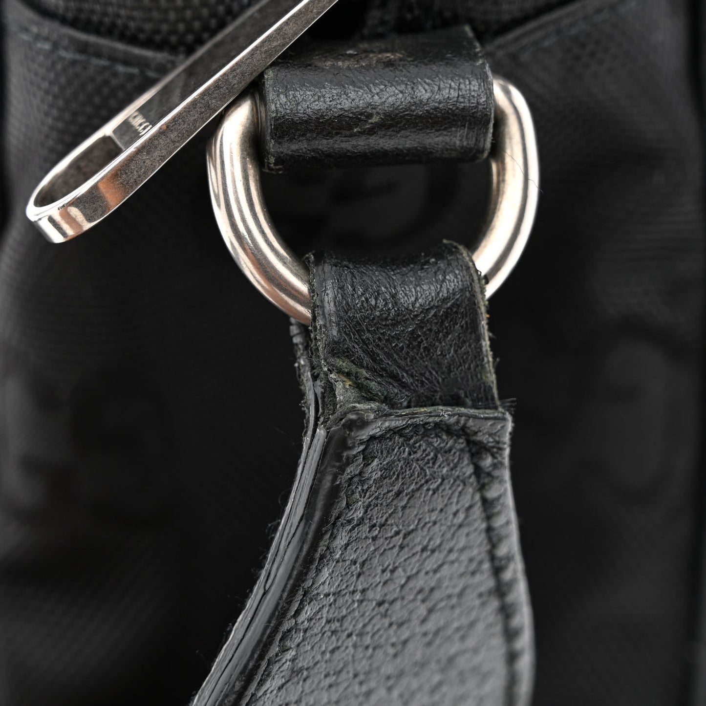 Econyl Nylon Monogram Off The Grid Messenger Black