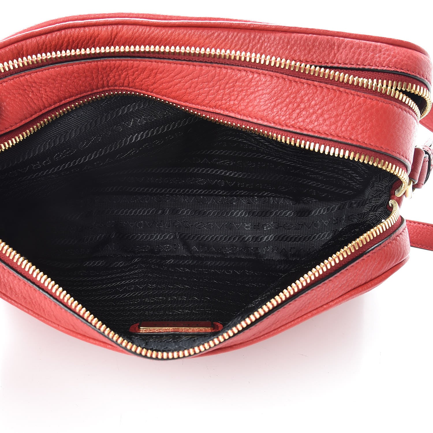 Prada Vitello Phenix Camera Bag Rosso 6 of 11