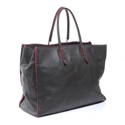 Balenciaga Veau Leather Papier A4 Tote Gris Tarmac Rose Thulian 3 of 7