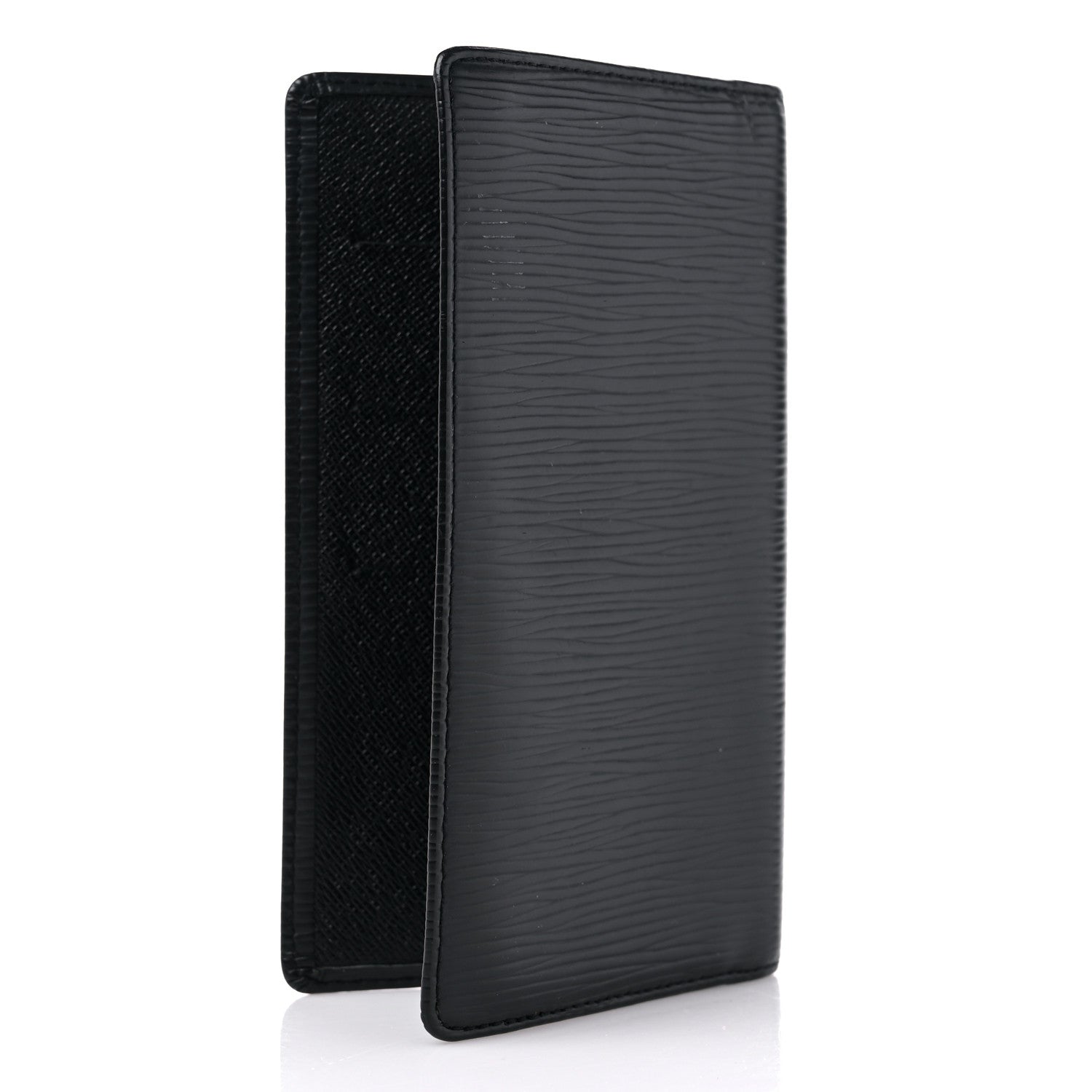 Louis Vuitton Epi Checkbook Organizer Wallet Black 3 of 13