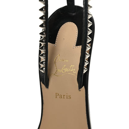 Christian Louboutin Kid Spiked So Me 100 Sandals 37.5 Black 7 of 8