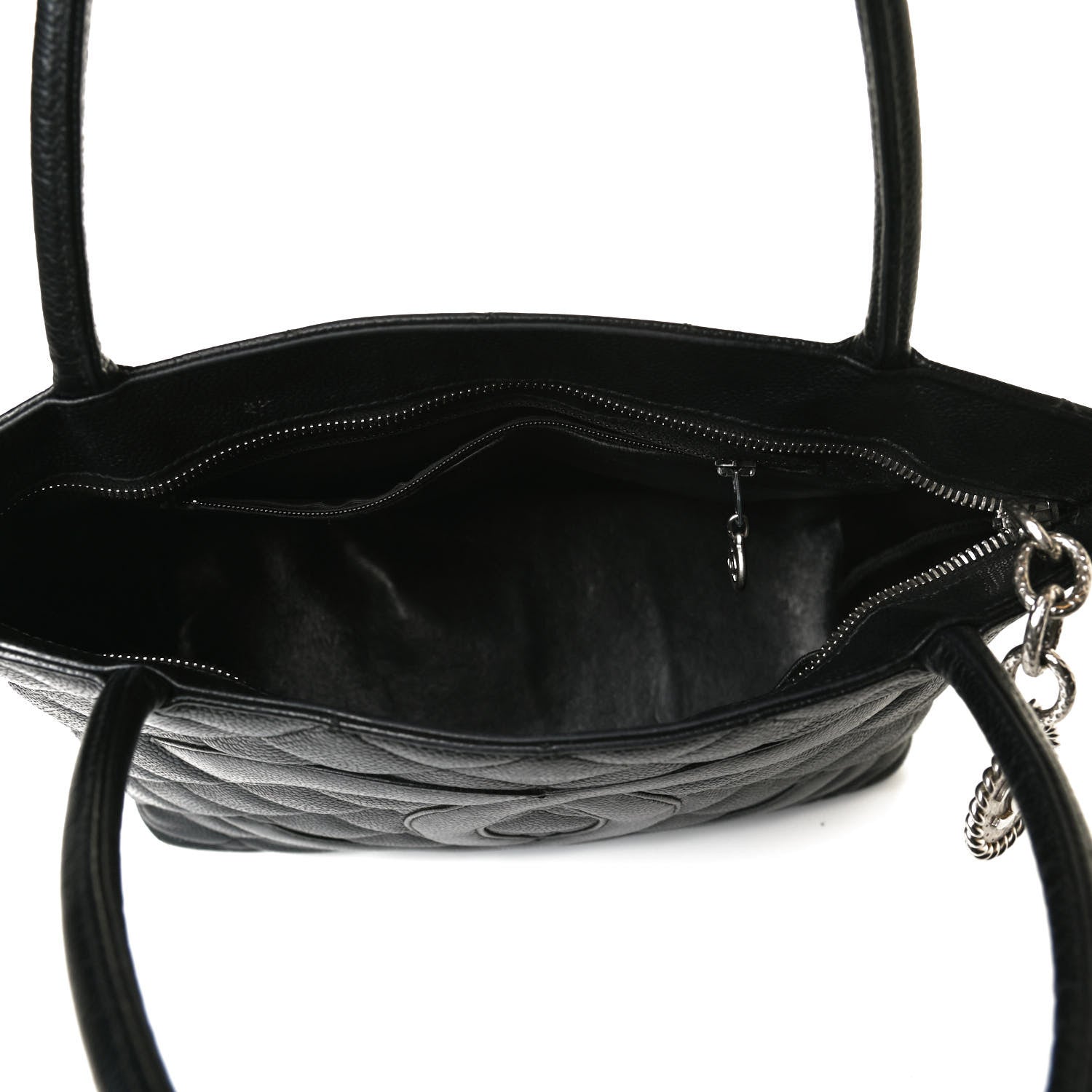 Chanel Caviar Quilted Medallion Tote Black 5 of 16