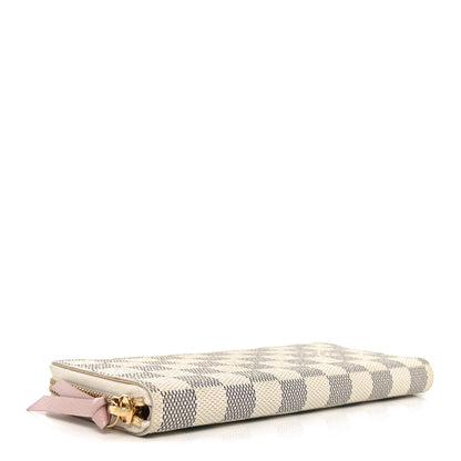 Louis Vuitton Damier Azur Clemence Wallet Rose Ballerine 4 of 6