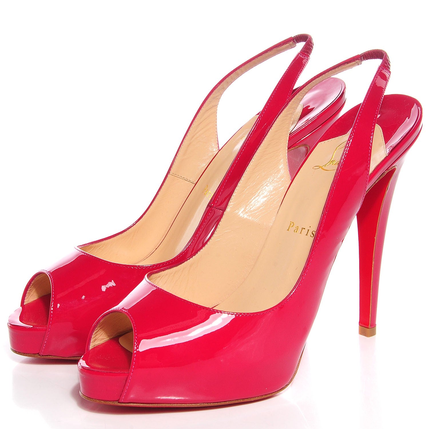 Christian Louboutin Patent No Prive 120 Pumps 41.5 Pivoine 3 of 7