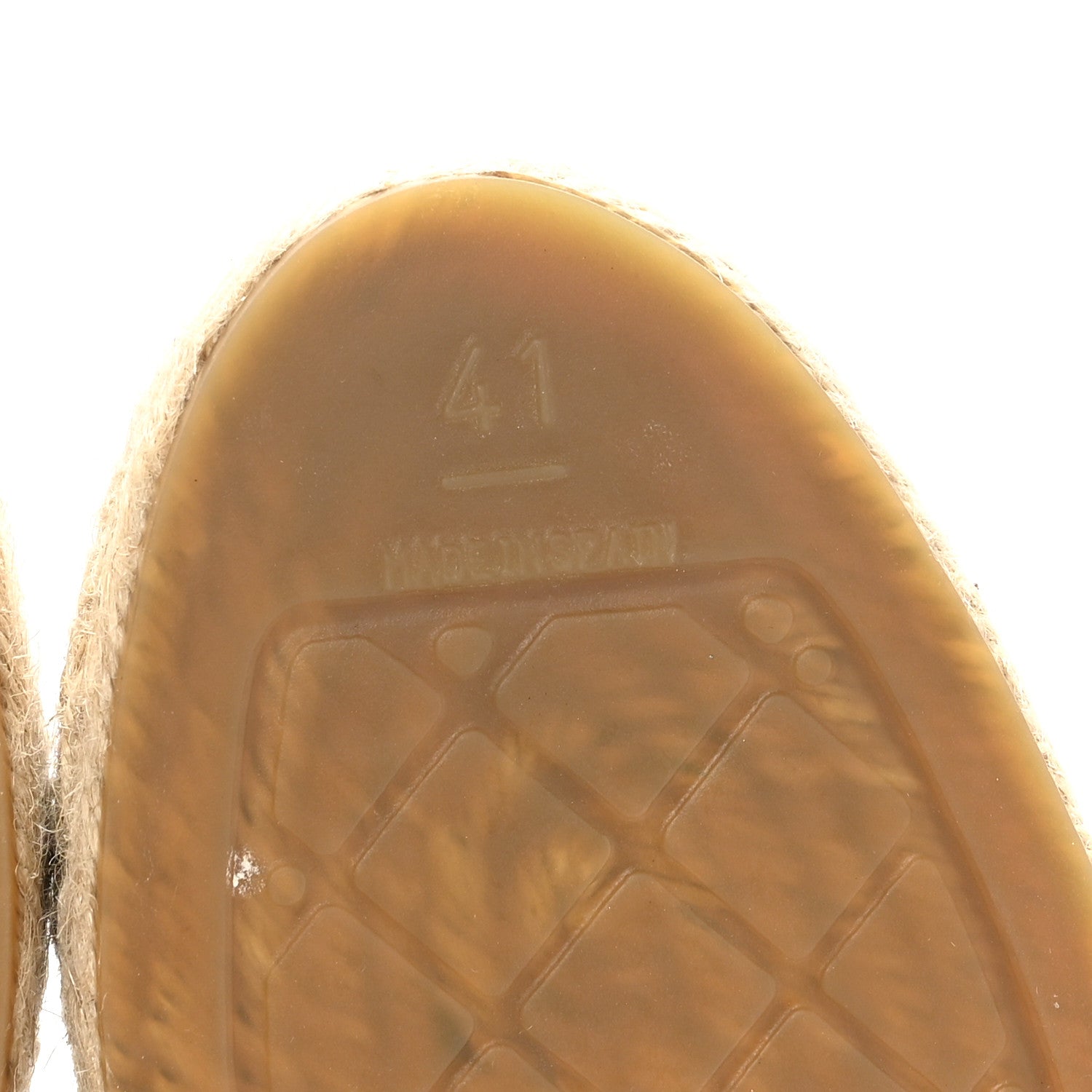 Chanel Laminated Goatskin CC Espadrilles 41 Silver 9 of 10